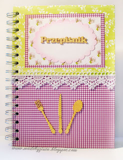 scrapbooking przepiśnik notatnik kulinarny zapiśnik card making