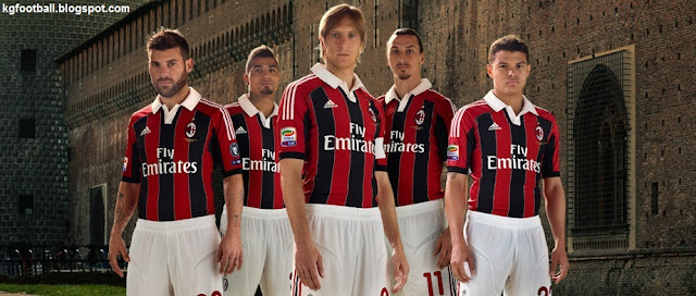 Nueva Camiseta del Milan AC+Milan+Home+Kit+2012-13'+-+Poster