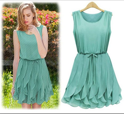 Casual Spring Knee-Length Dress Casual Spring Knee-Length Dress