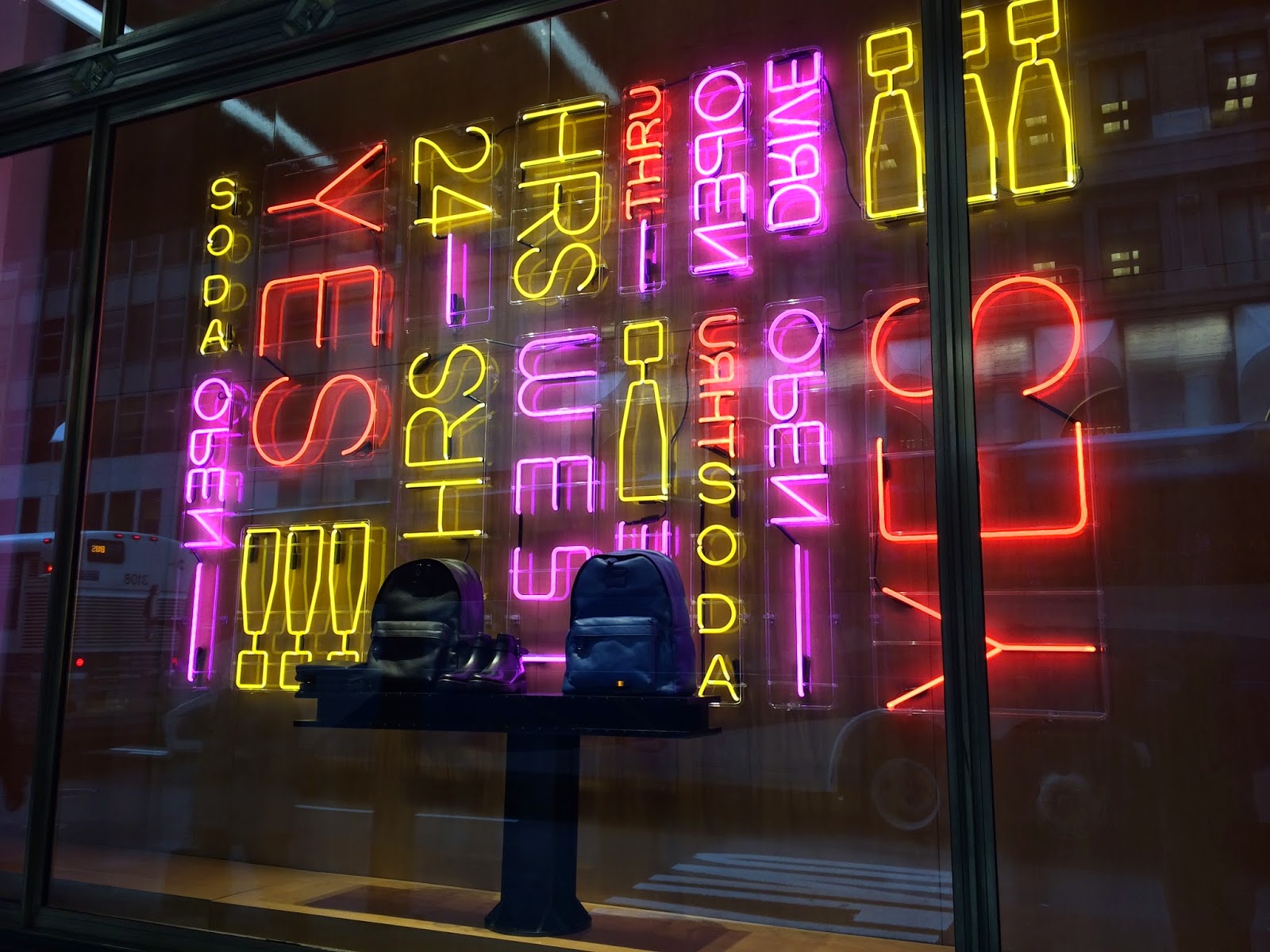 Step into the Window Neon convenience...