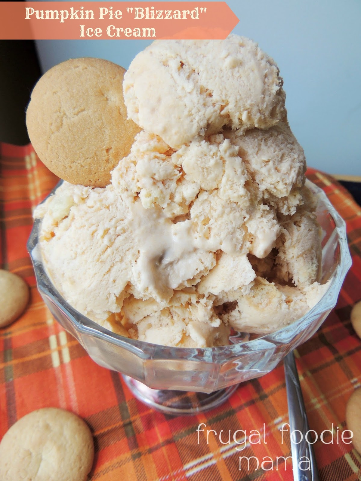 Frugal Foodie Mama Pumpkin Pie "Blizzard" Ice Cream
