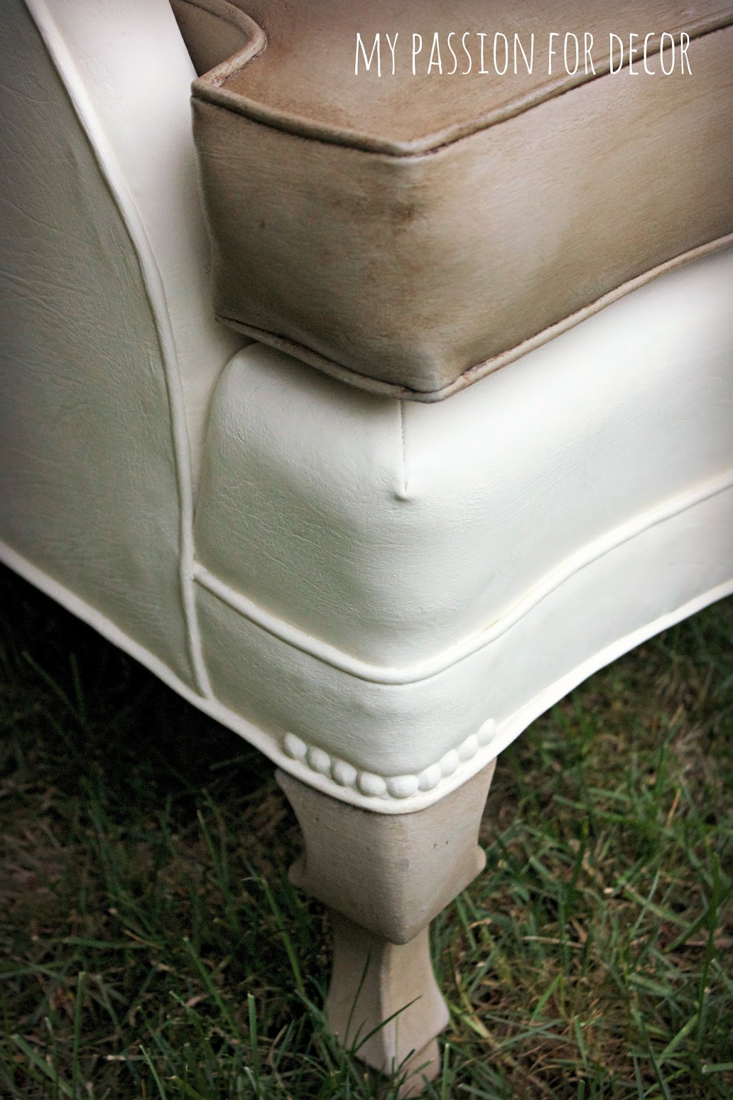 My Passion For Decor A Much Needed Update For An Old Vinyl Chair