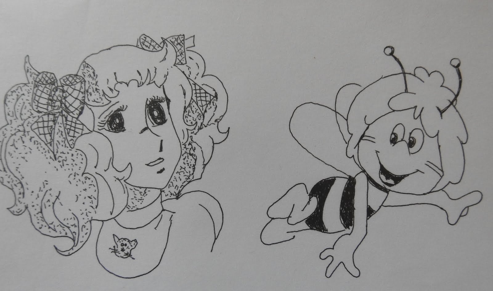 Candy et Maya l'abeille (clic droit pourafficher et télécharge l'image)