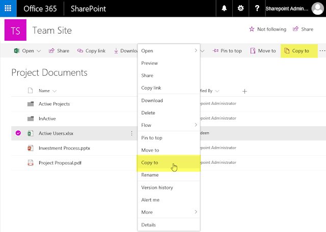 sharepoint online copy document sharepoint online copy document