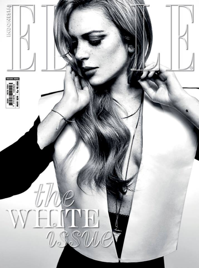 Lindsay Lohan en portada de la revista Elle marzo 2014 Lindsay Lohan en portada de la revista Elle marzo 2014