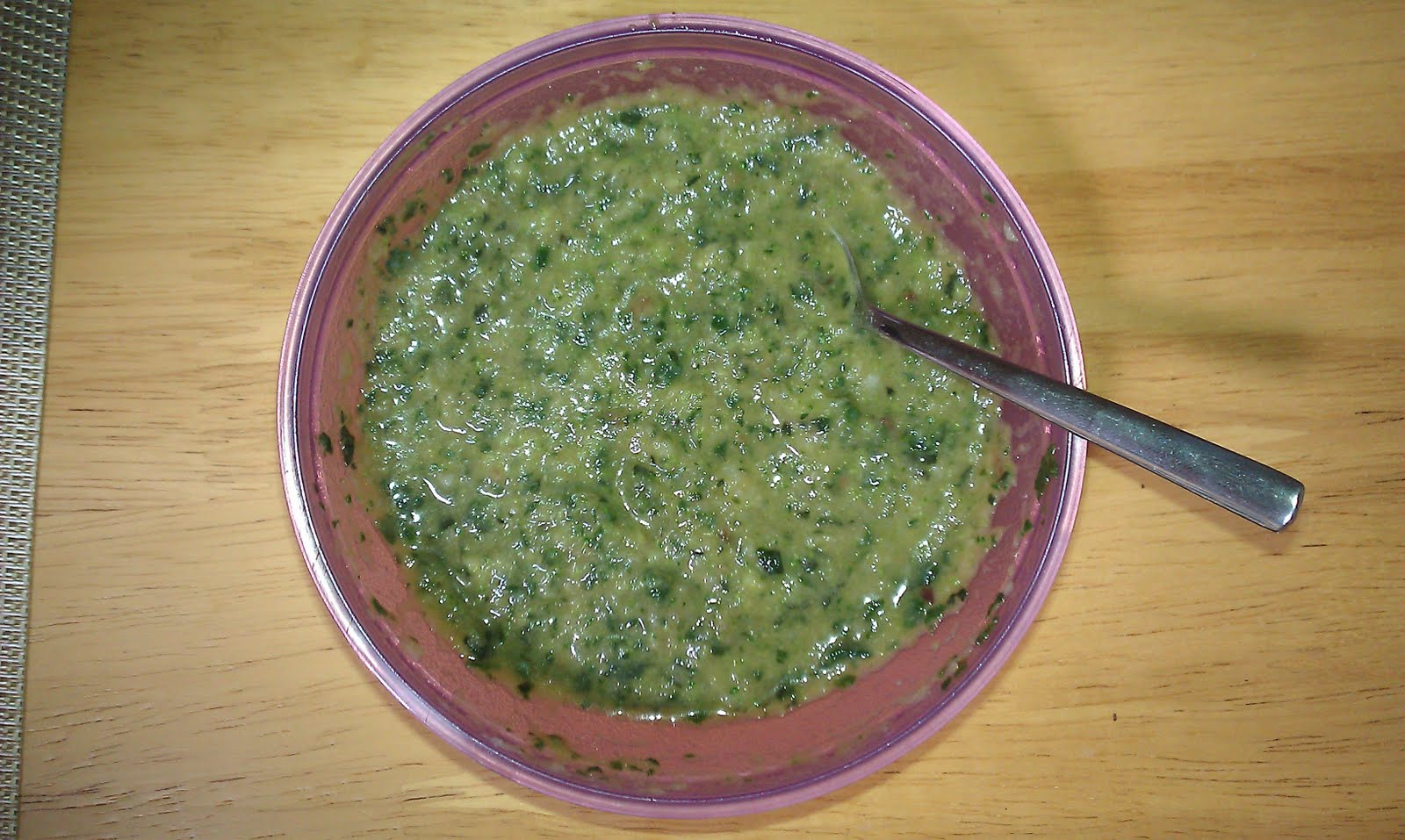 Mommy and Baby food Rainbow Chard Garbanzo Bean Zucchini and
