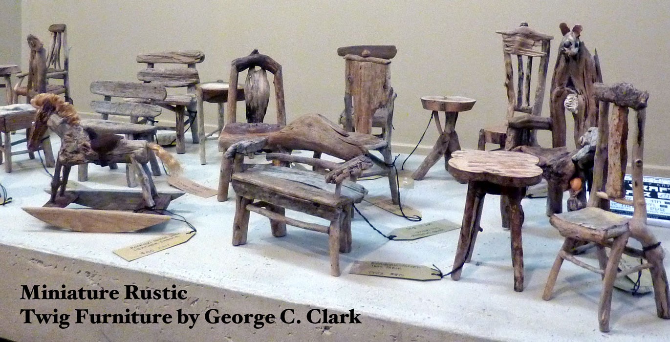 Miniature Rustic Twig Furniture by C. Clark Independence Park