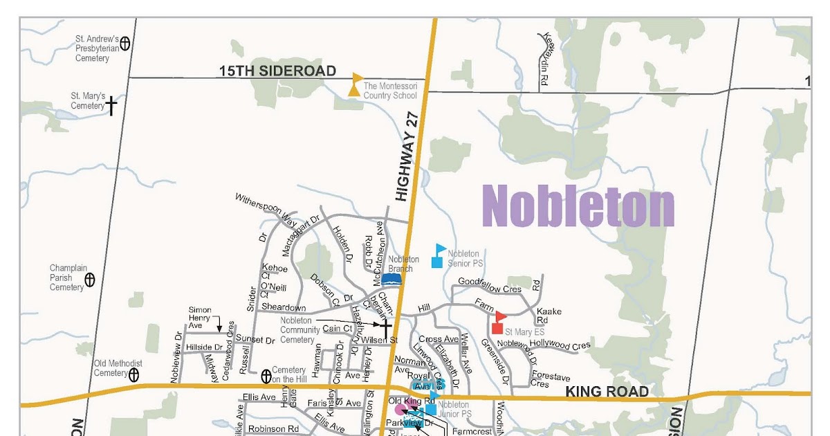 Nobleton Map Of Nobleton