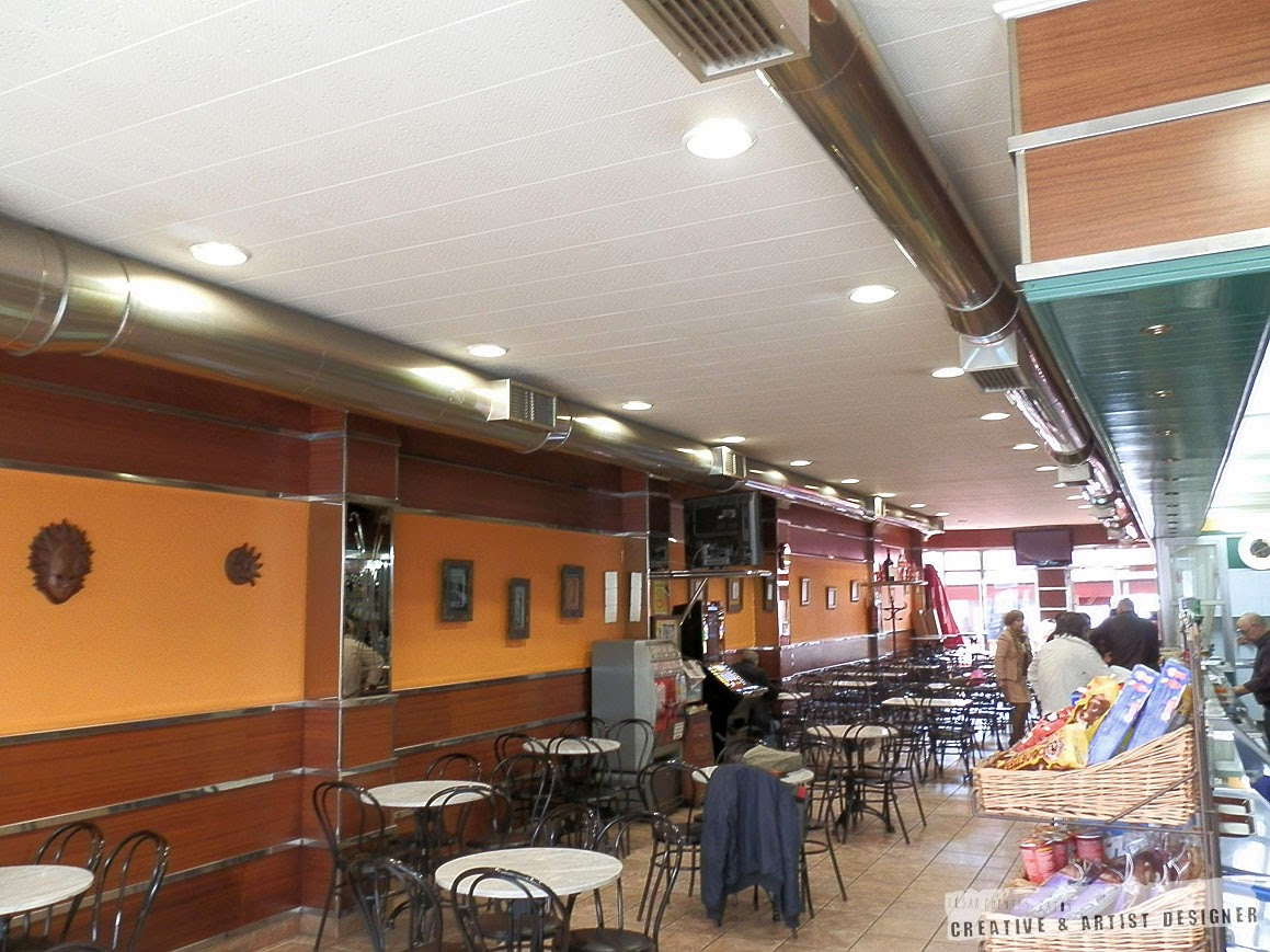 Proyecto de Interiosrismo Cafetería Gran Vía. (Antecedentes - Interior)