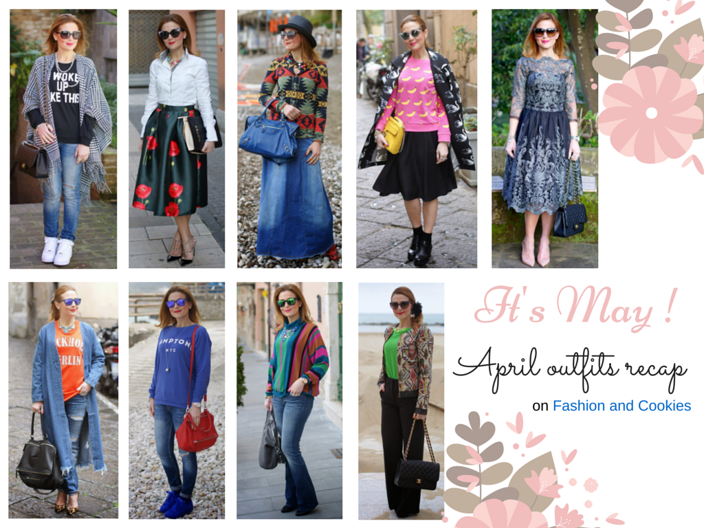 Fashion blogger outfit recap, april outfits recap, Fashion and Cookies, fashion blogger, style recap, fashion blog