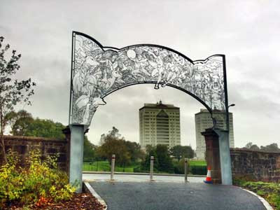 the new Andy Scott artwork at Blair Bridge, Coatbridge - bound for the scrapyard I hope the new Andy Scott artwork at Blair Bridge, Coatbridge - bound for the scrapyard I hope