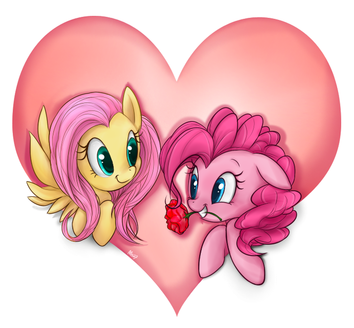Vos plus jolies images. - Page 11 50349+-+artist+Mn27+fluttershy+freaking_adorable+pinkie_pie+shipping