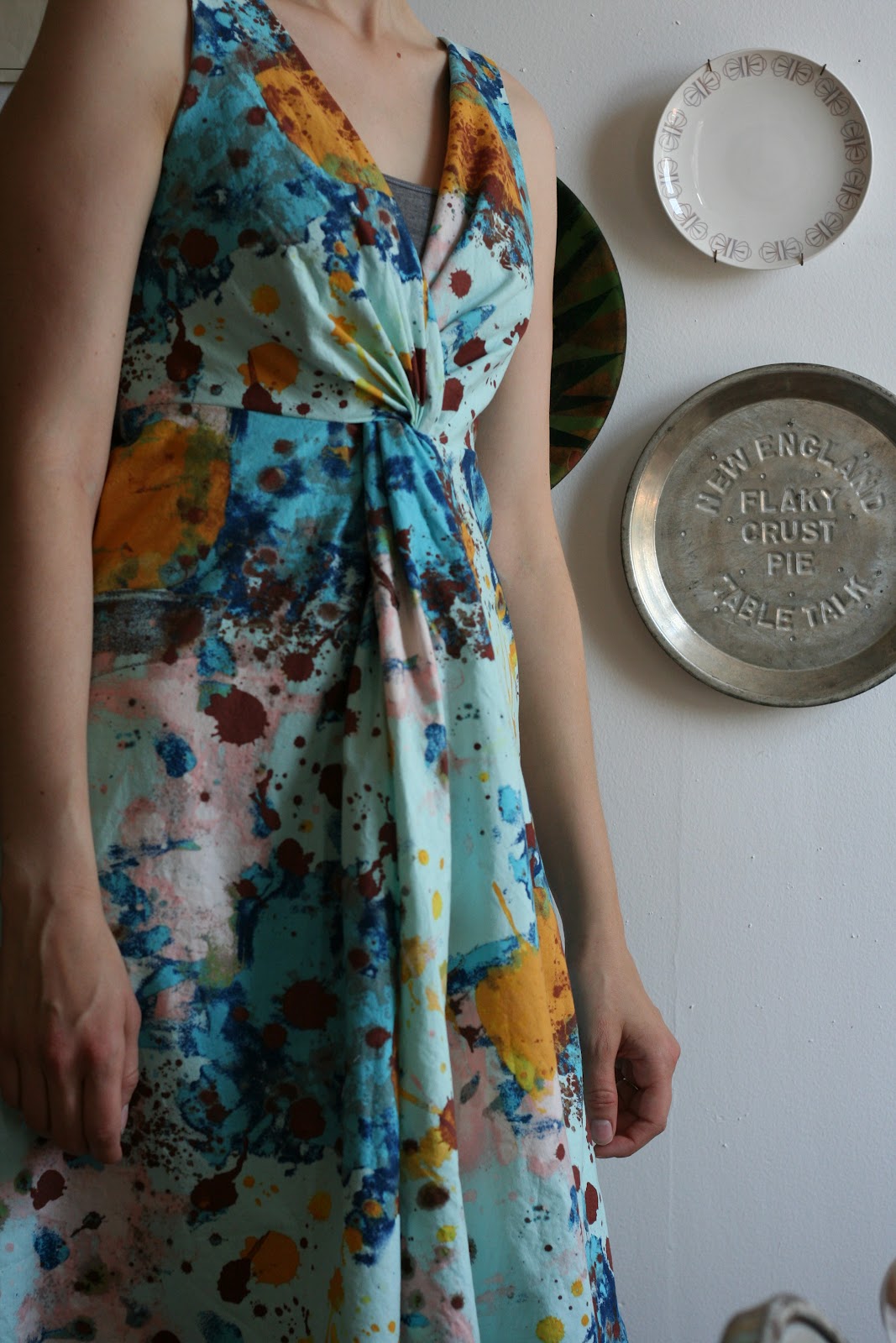 smunch knot front dress