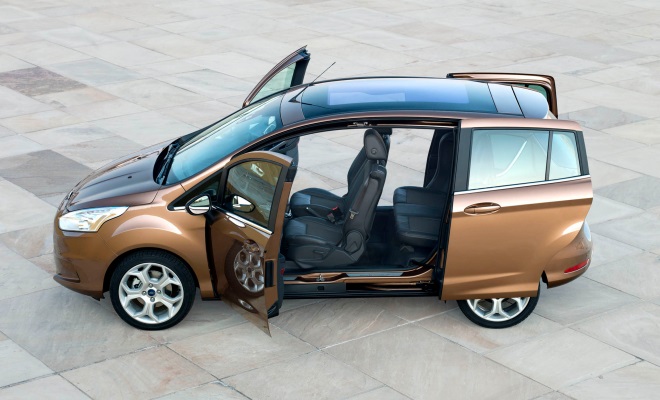 Ford B-Max with doors ajar