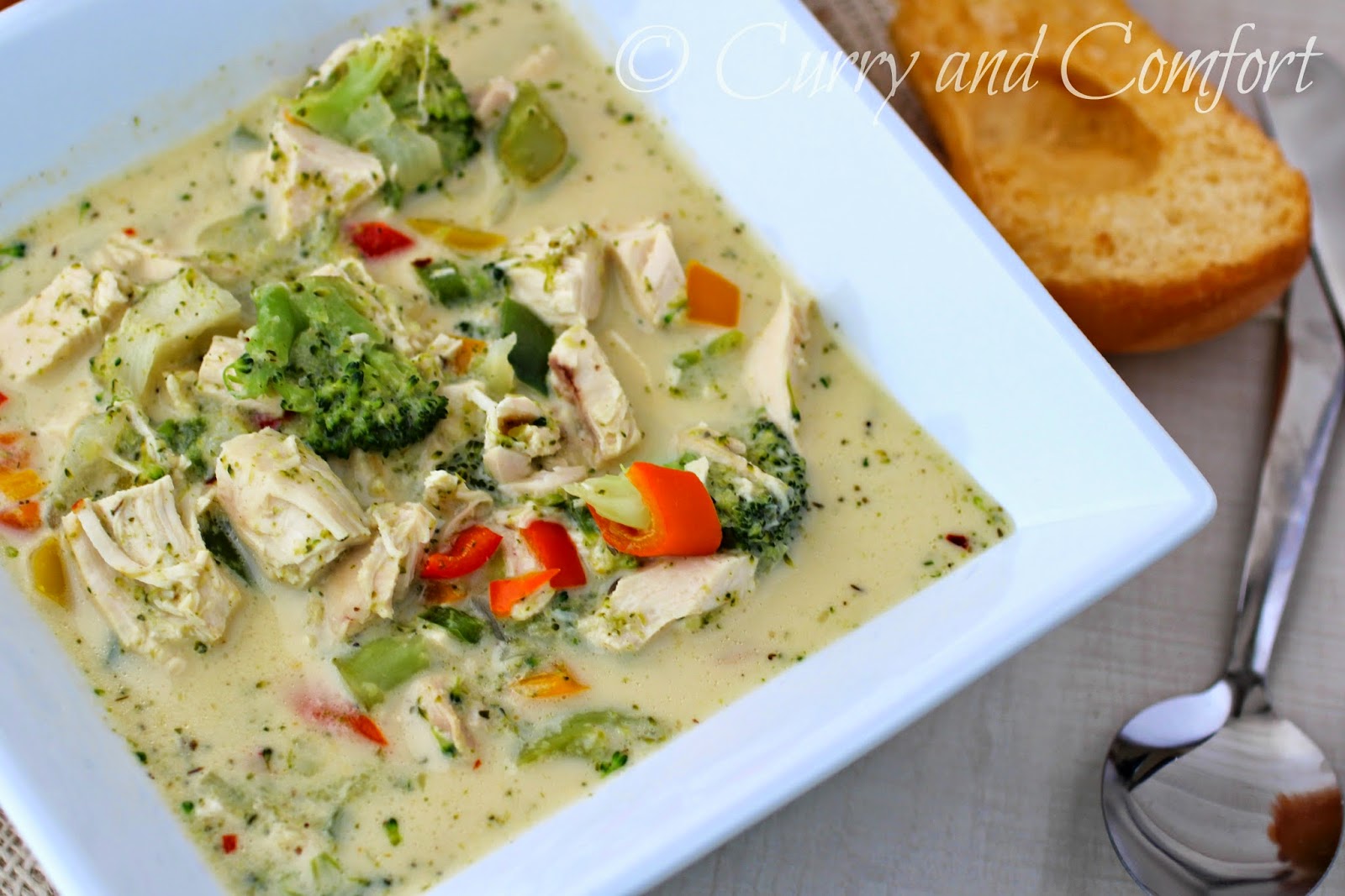 Kitchen Simmer Chicken and Broccoli Cheese Soup
