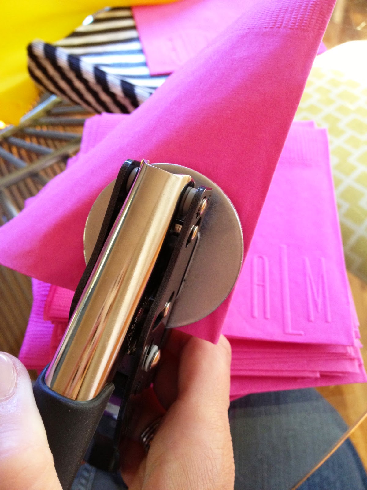 lifeat1824 DIY personalized napkins