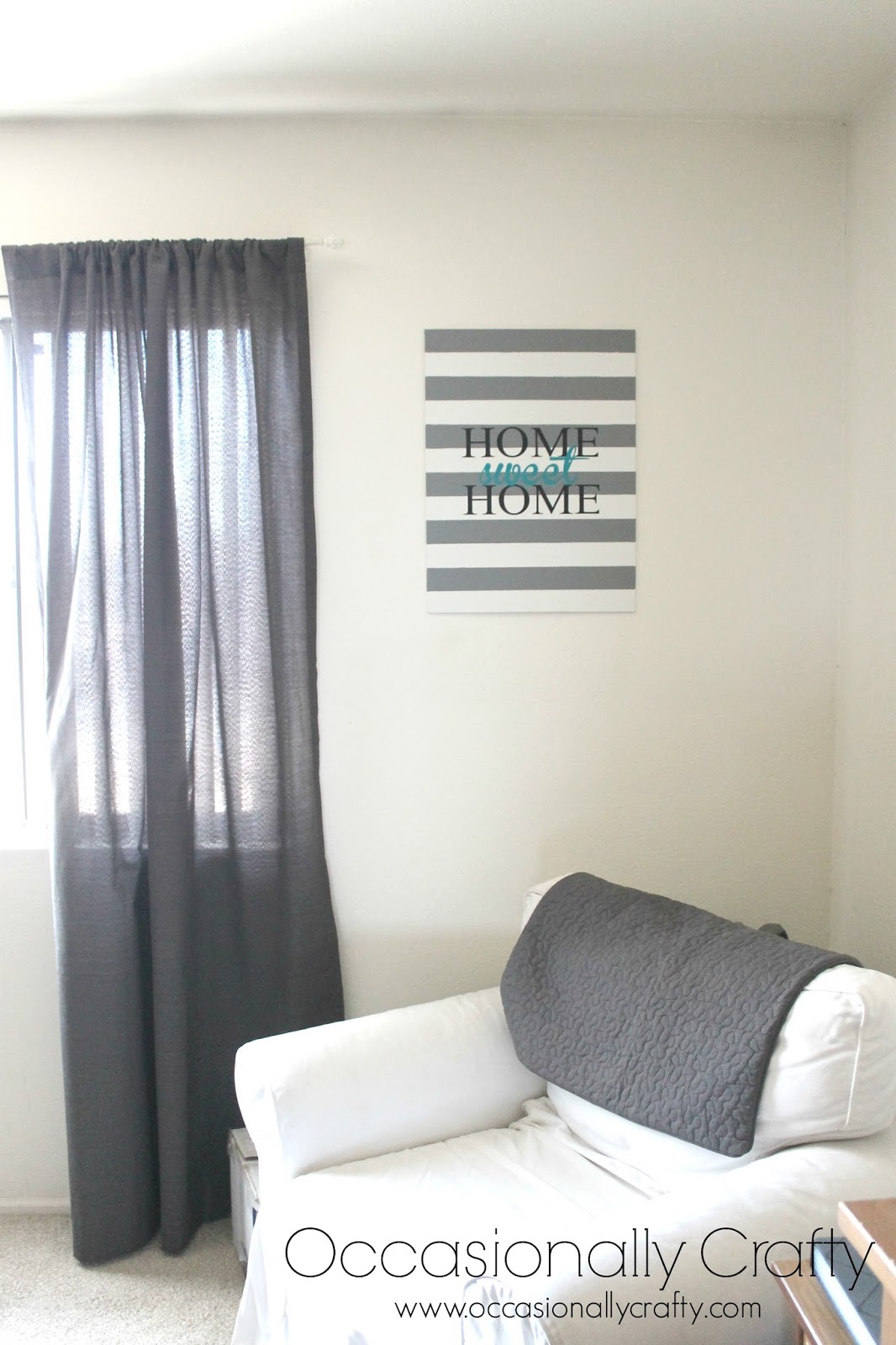 Striped Canvas Wall Art Occasionally Crafty Striped Canvas Wall Art