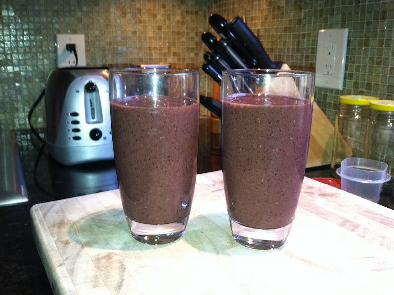 Blueberry Spinach Breakfast Smoothies The Marshall Family Blog