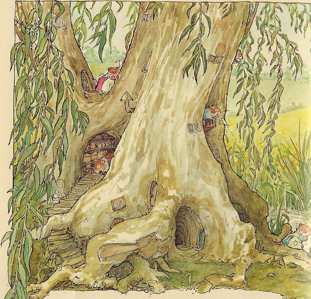 Soloillustratori: jill barklem Ceppi con radice di legno