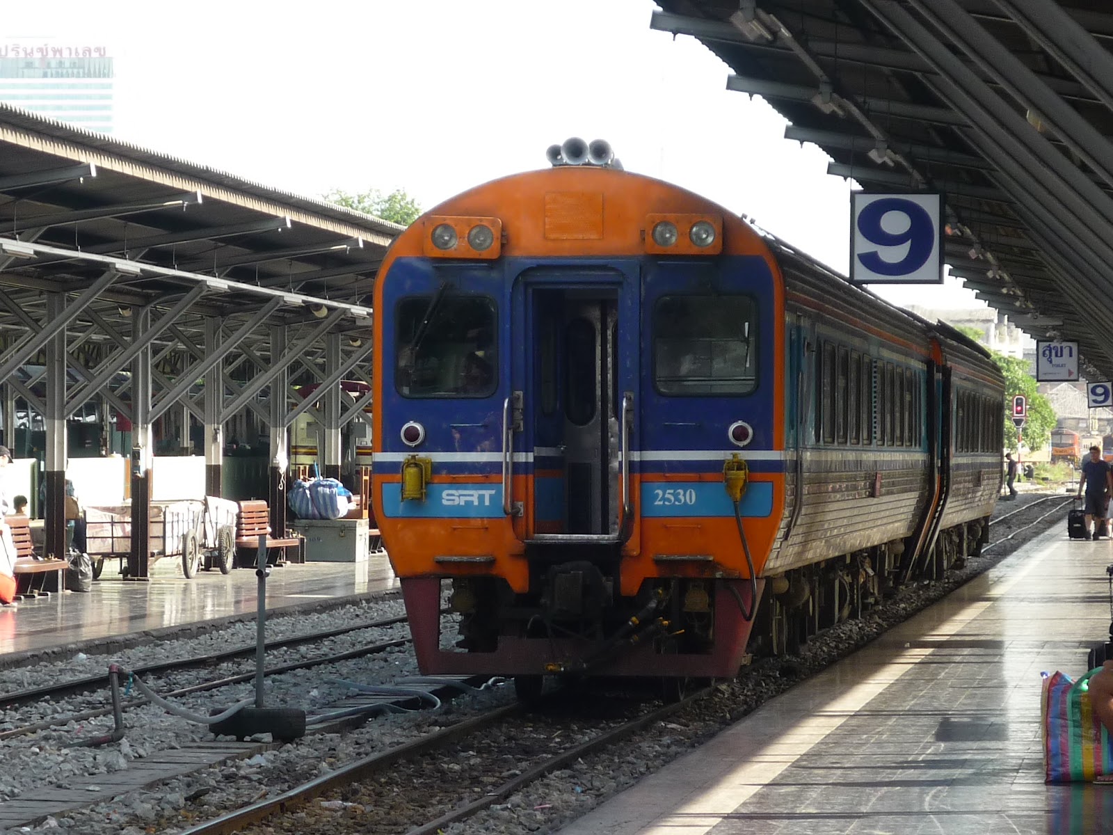 on the move Thailand Bangkok to Chumphon on the train