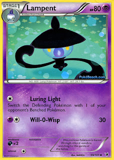 Lampent Pokemon Card Noble Victories Set
