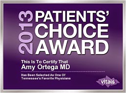 2013 Patient's Choice Award winner Dr. Amy Ortega