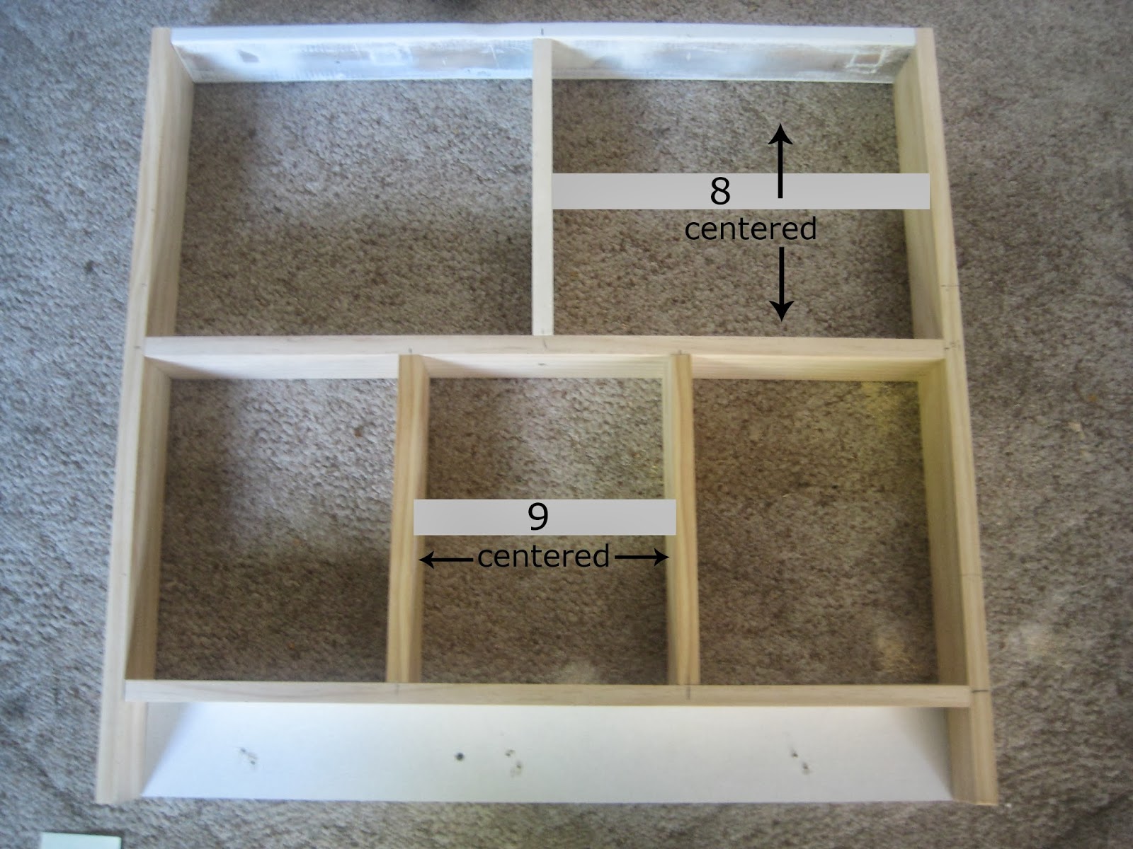 Happy At Home Homemade Cubby Shelf