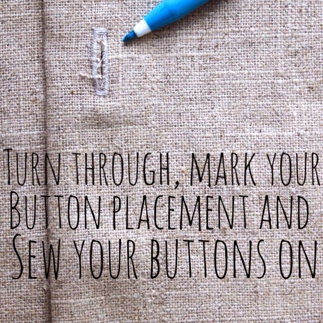 Stephanie Deaves Tutorial Cushion cover with buttons