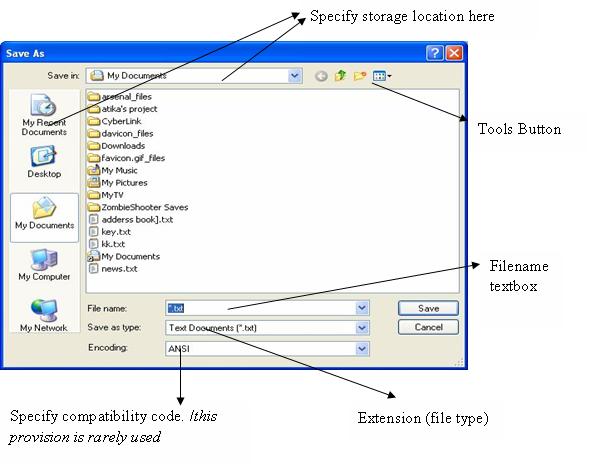 SAVING A FILE KCSE COMPUTER STUDIES NOTES AND TUTORIALS