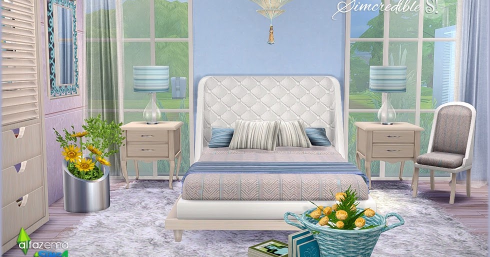 Sims 4 Downloads: Set de dormitorio por SIMcredible