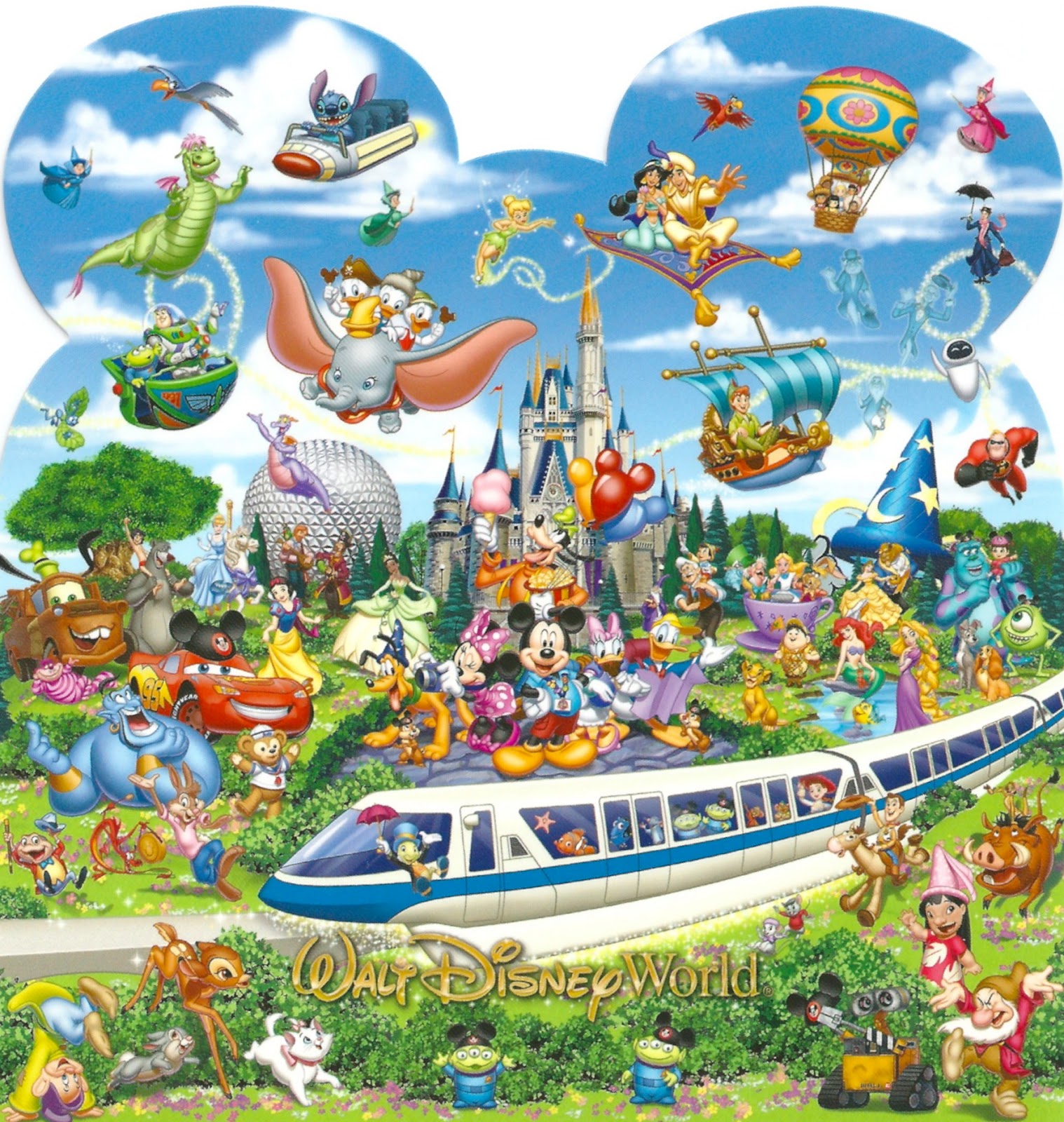 My Favorite Disney Postcards Walt Disney World with Characters