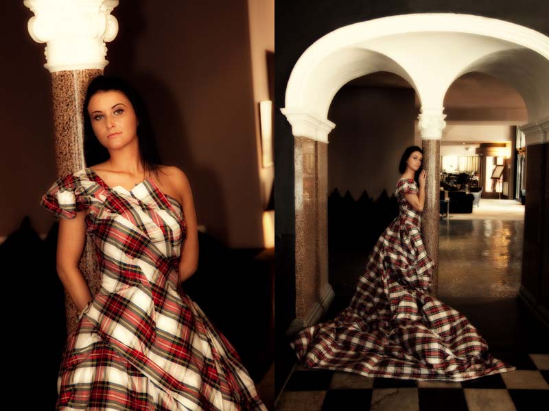 Tartan Wedding Gown