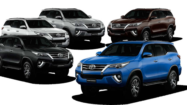 Varian Warna All NewToyota Fortuner 2016 Varian Warna All NewToyota Fortuner 2016