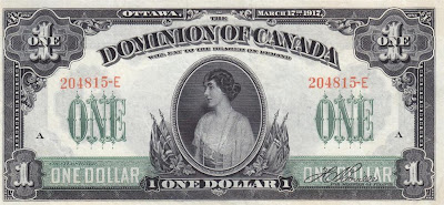 Dominion of Canada one Dollar banknote Princess Patricia of Connaught