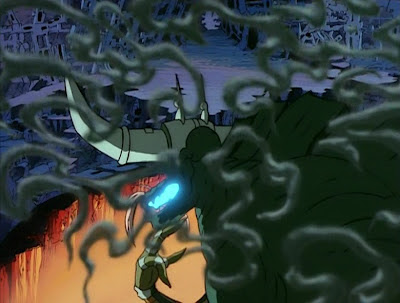 Get used to this-the director really likes obscuring shots of him.