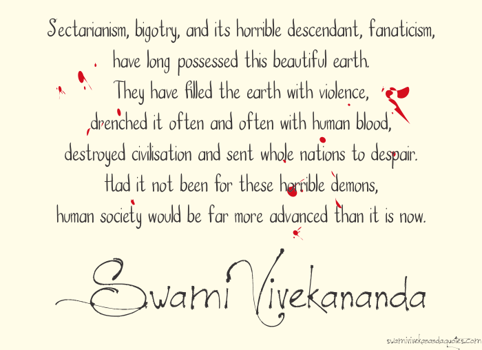 Swami Vivekananda Quotes on Fanaticism