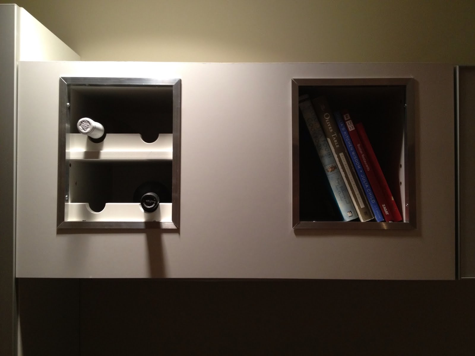 Horizontal vent hood, wine rack / bookshelf mash up IKEA Hackers
