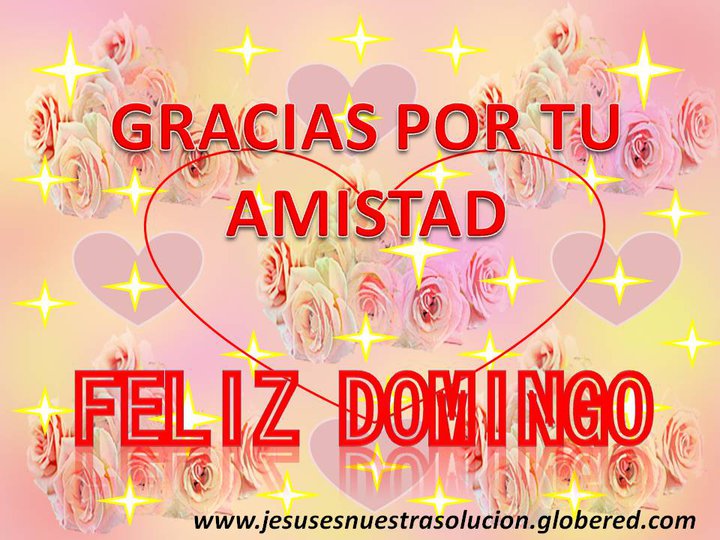 Resultado de imagen de LA AMISTAD Y FELIZ DOMINGO