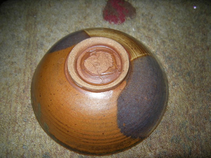 Studio Art Pottery Stonware Bowl by Marty Morgan