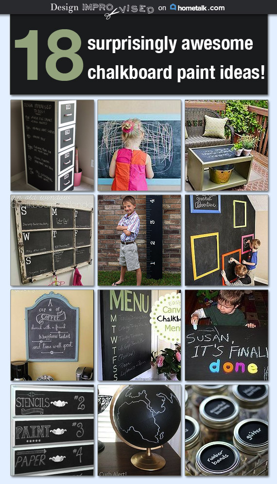18 Cool Uses for Chalkboard Paint Design Improvised