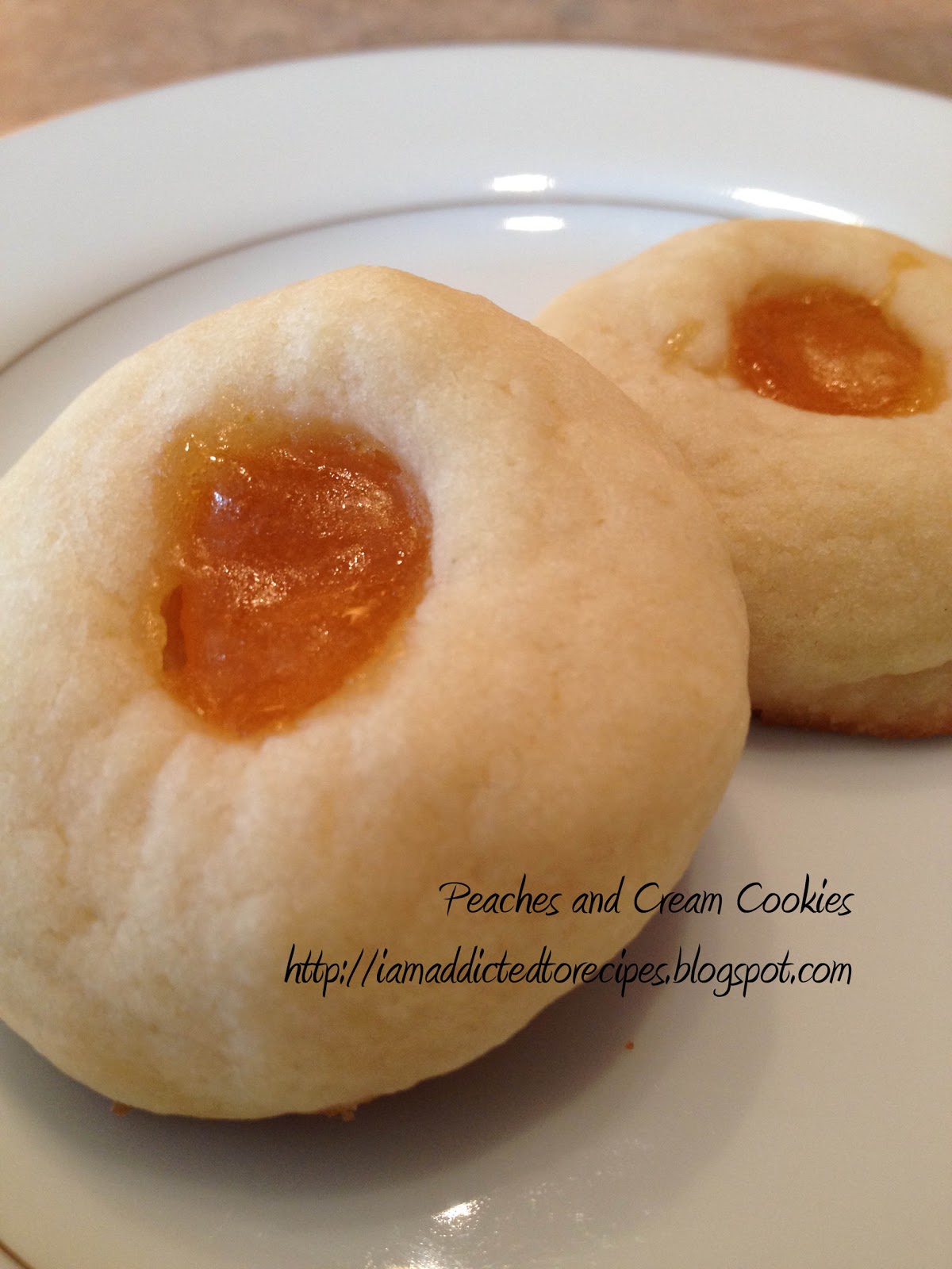 Addicted to Recipes Peaches and Cream Cookies
