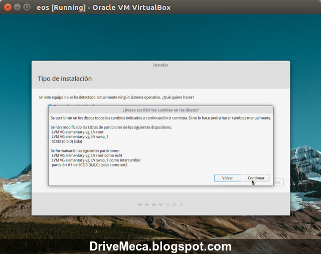 DriveMeca instalando elementaryOS Freya paso a paso