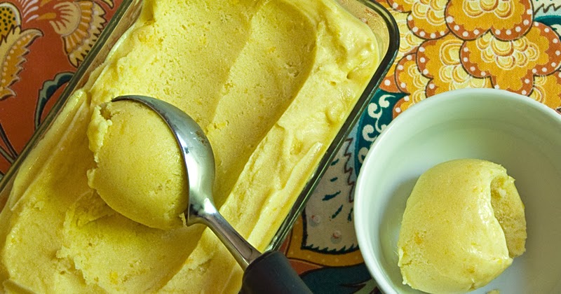 Cooking Weekends Mango and Coconut Milk Sorbet