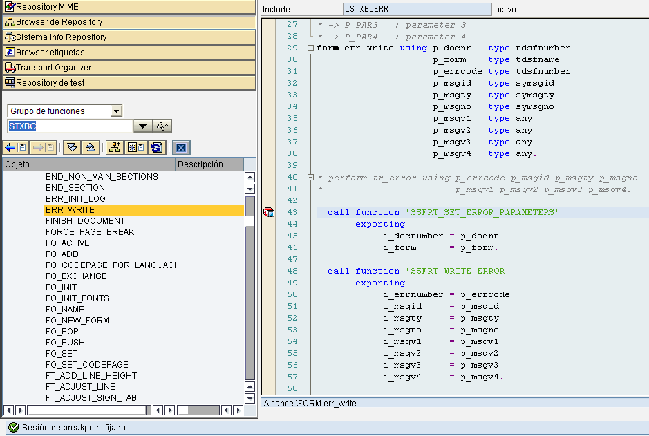 Mis cosas de ABAP y SAP Error en SMARTFORM nada explícito.