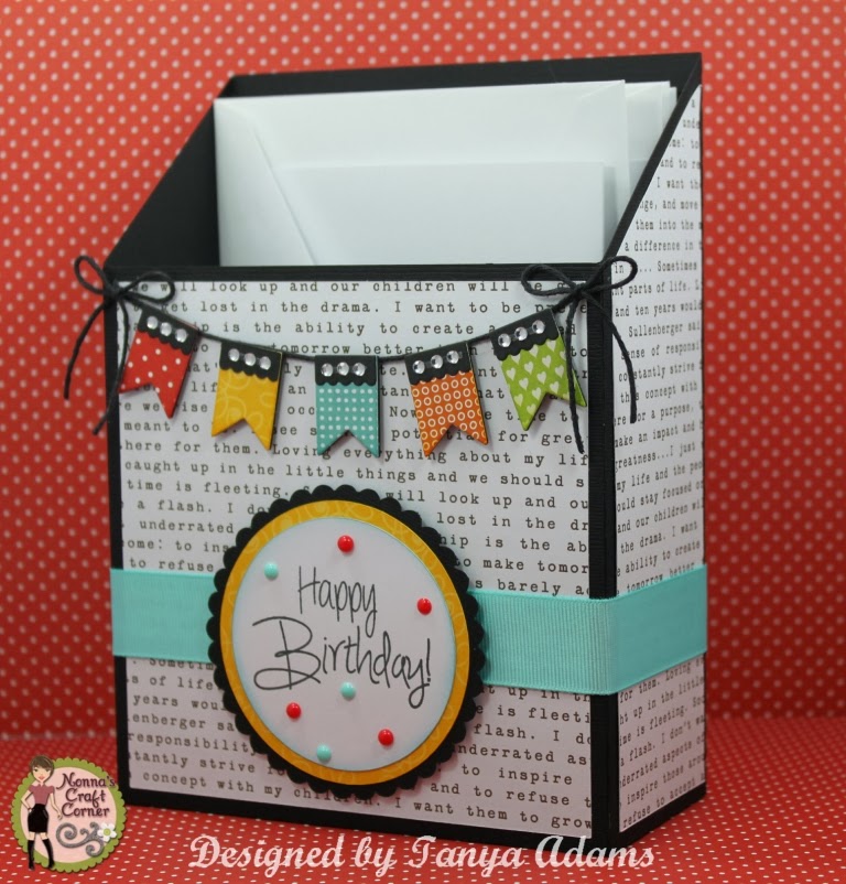 My Craft Spot DT Post by Tanya Cute Storage Box for Cards!
