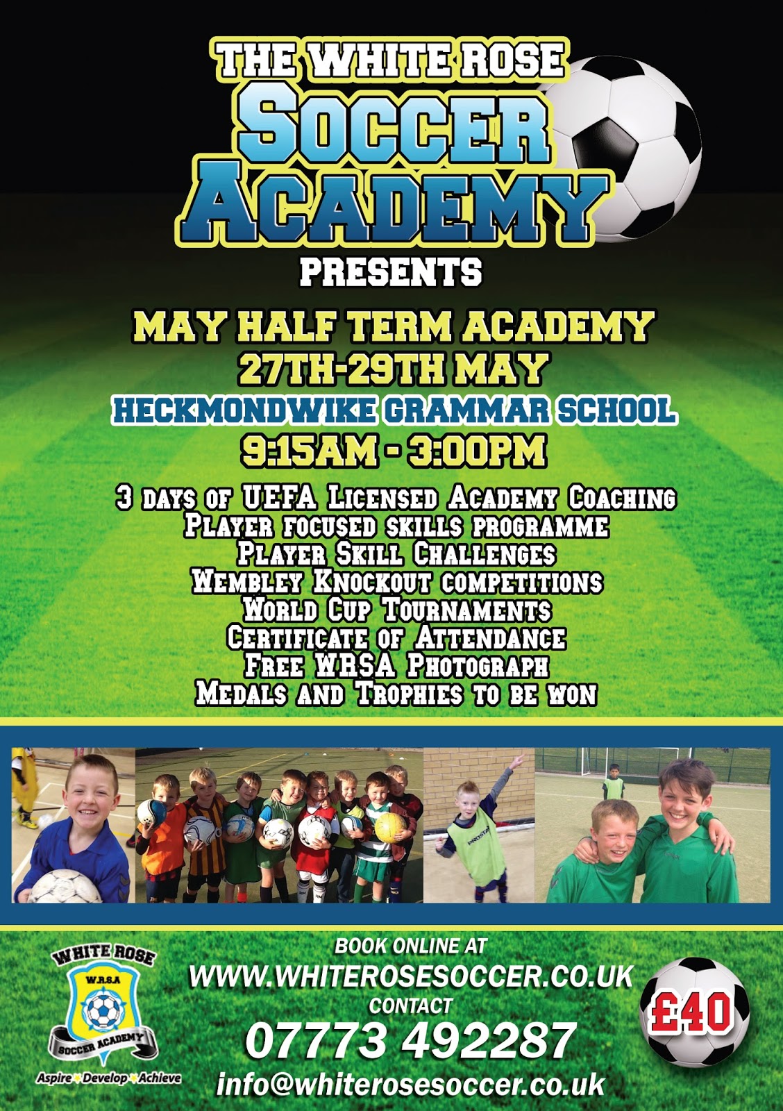 1 stop design and print soccer academy flyer
