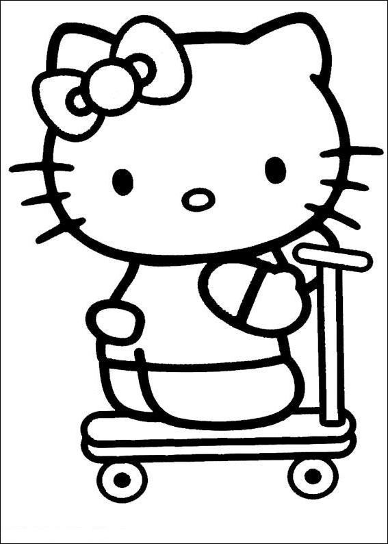 Hello Kitty como desenhar e colorir 