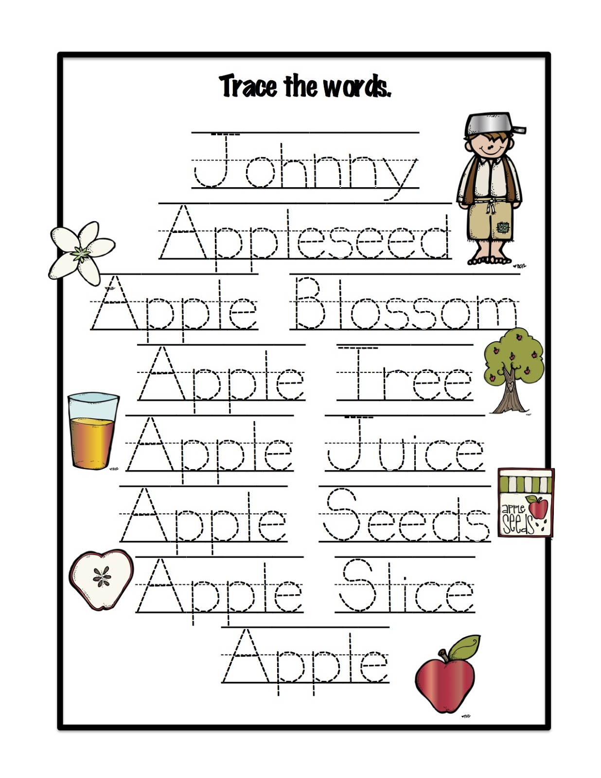 Free Worksheet Johnny Appleseed Worksheets print johnny appleseed printables related keywords suggestions printable worksheets mini book