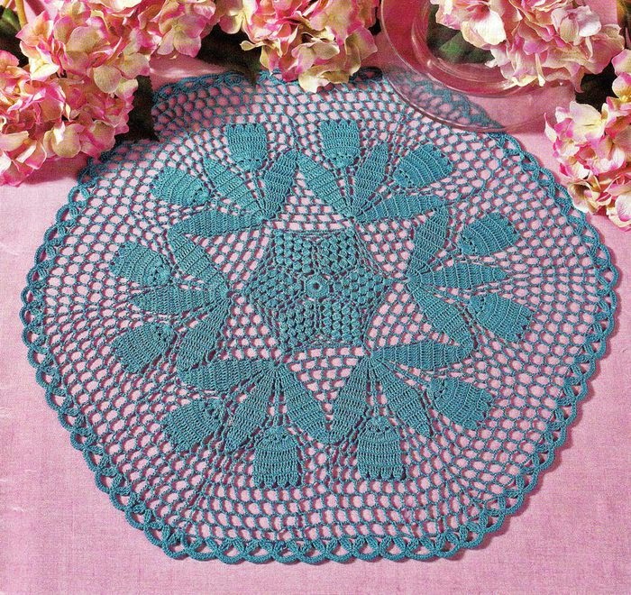 Crochet Knitting Handicraft flowers doily
