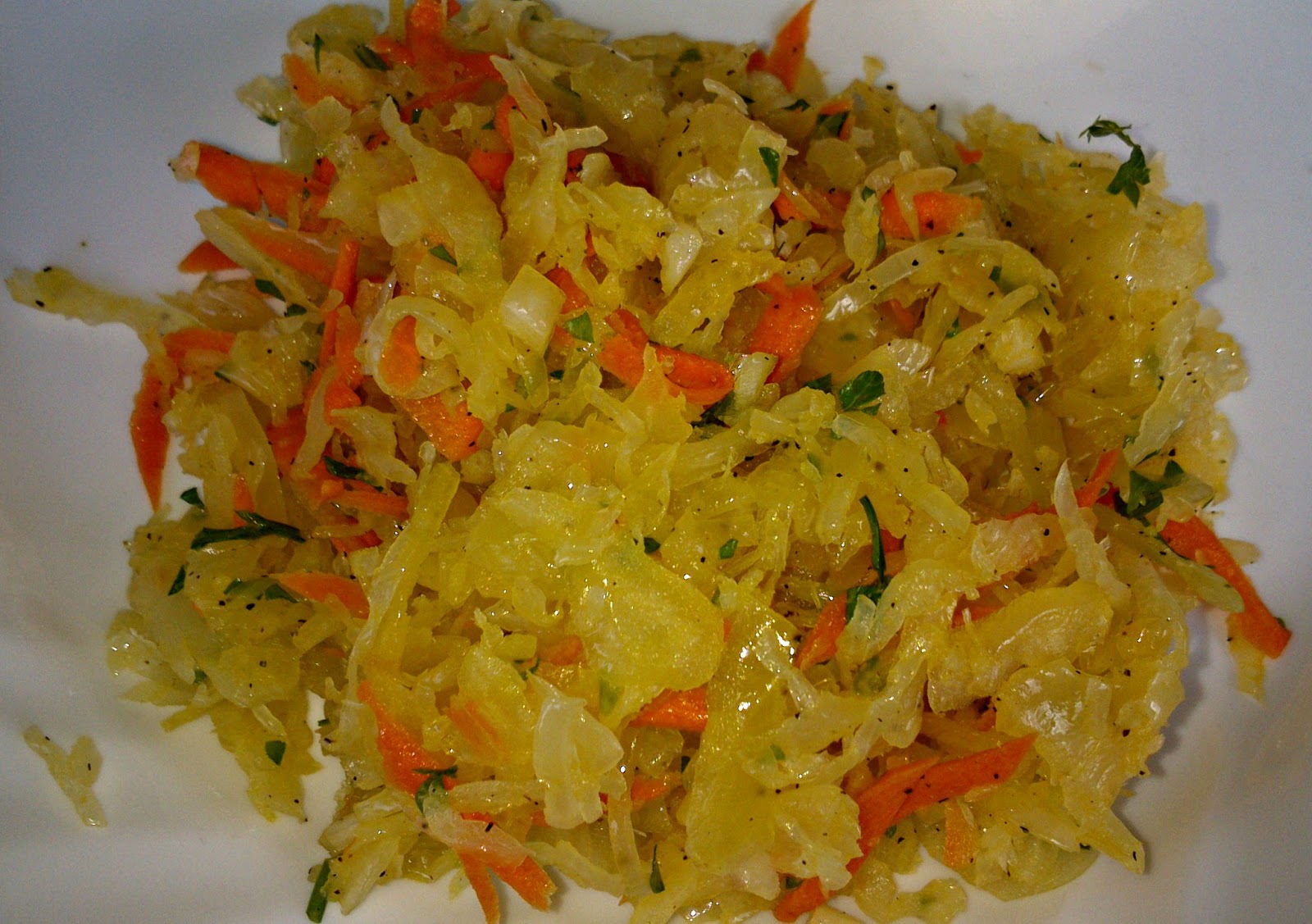 sauerkraut and carrot side dish